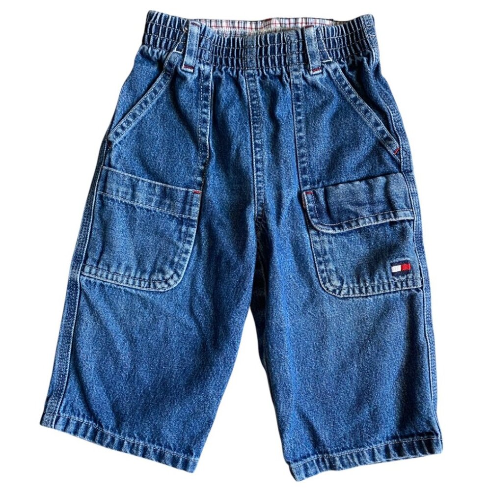 Tommy Hilfiger Kids Blue Denim Cargo Shorts